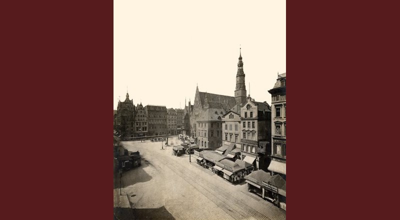 Rynek-Ratusz we Wrocławiu ok.1900 r