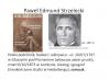 Grafika z opisem przedstawiająca wizerunek Pawła Edmunda Strzeleckiego. Na środku dwie czarnobiałe fotografie z wizerunkiem postaci. Na dole krótki opis postaci.